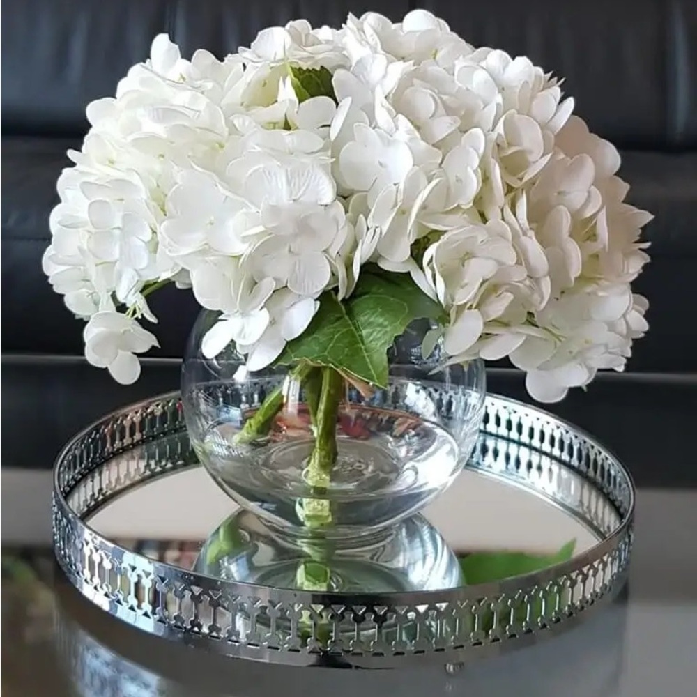 Clear Glass Decorative Bowl fishbowl large candle votive decor medium